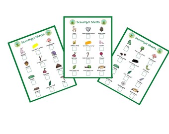 Outdoor Scavenger Hunt Pack | Nature Treasure Hunt | 20 sheets | DOWNLOAD