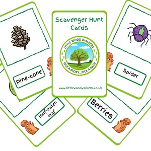 Tarjetas Woodland Scavenger / Descarga digital