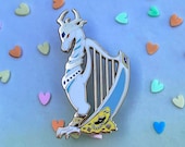 Draconic Lullaby DnD Elemental Weapon Enamel Pin