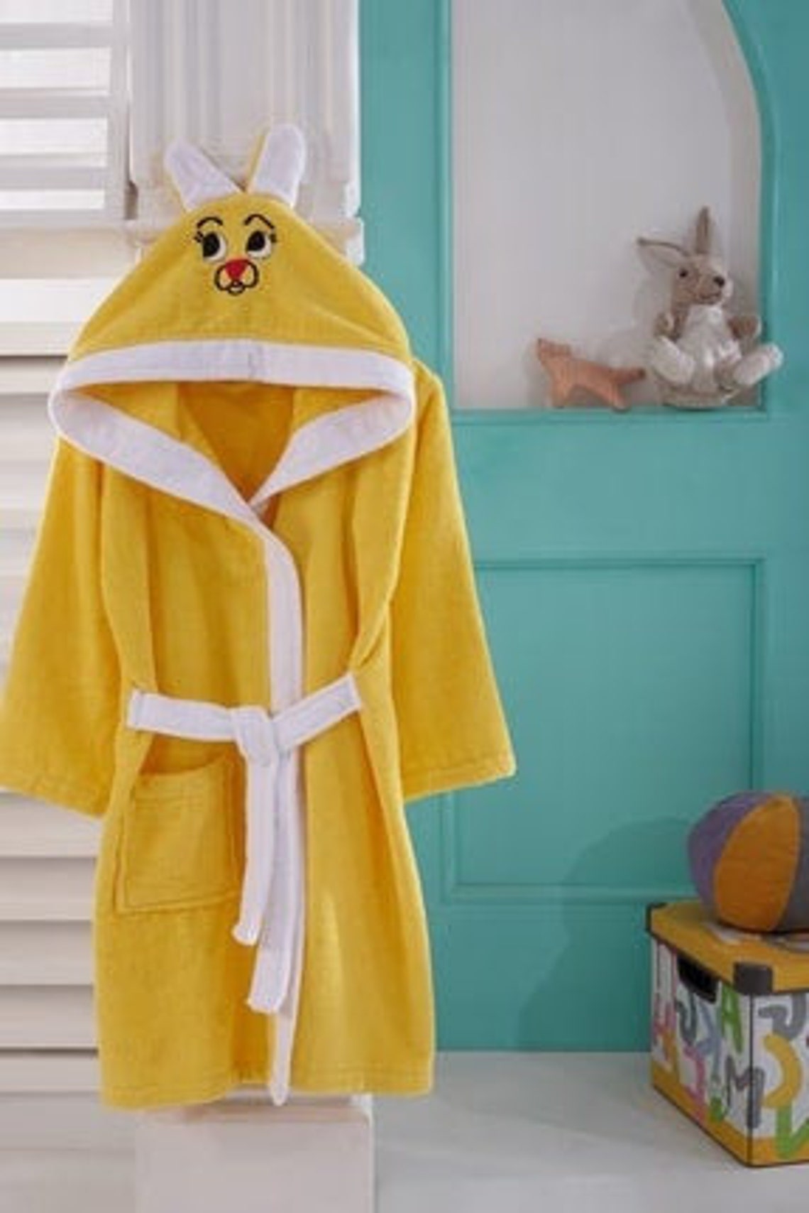 Personalized Navy Kids Bathrobe Cotton children spa robes Etsy