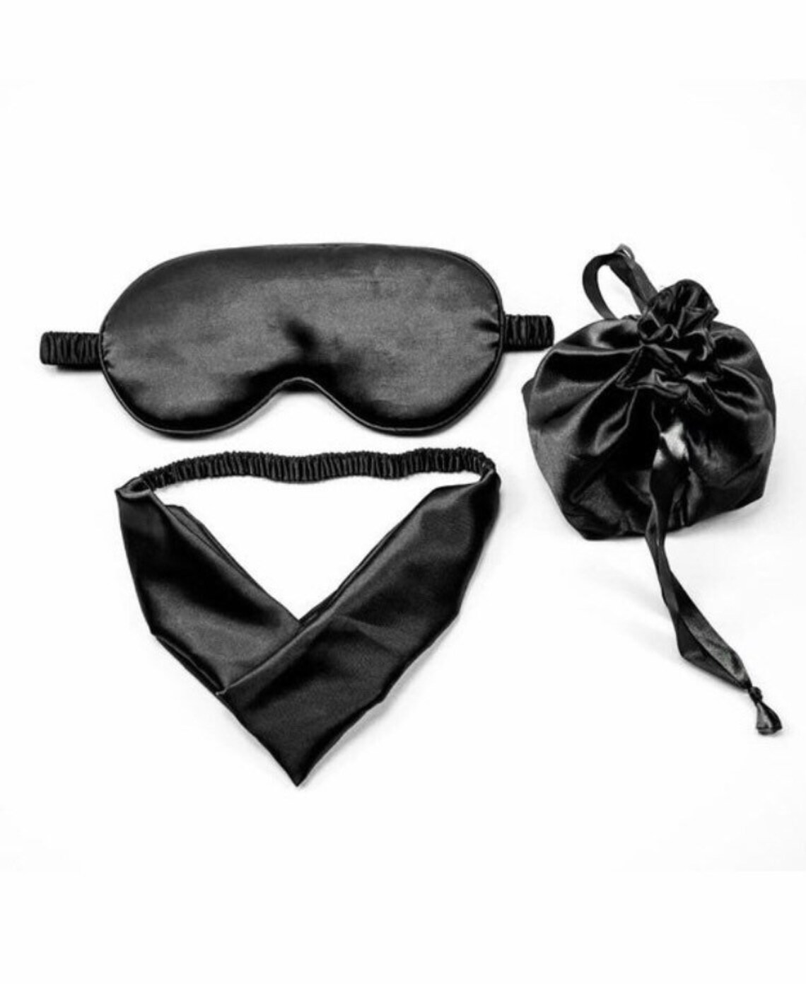 UK Luxury black Silk Eye Mask fathers Day gift from Etsy