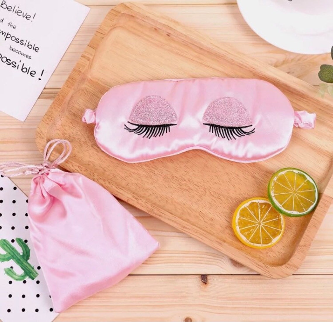 UK Luxury Pink Silk Eye Maskbrides Gift Gift for Her Eye Etsy