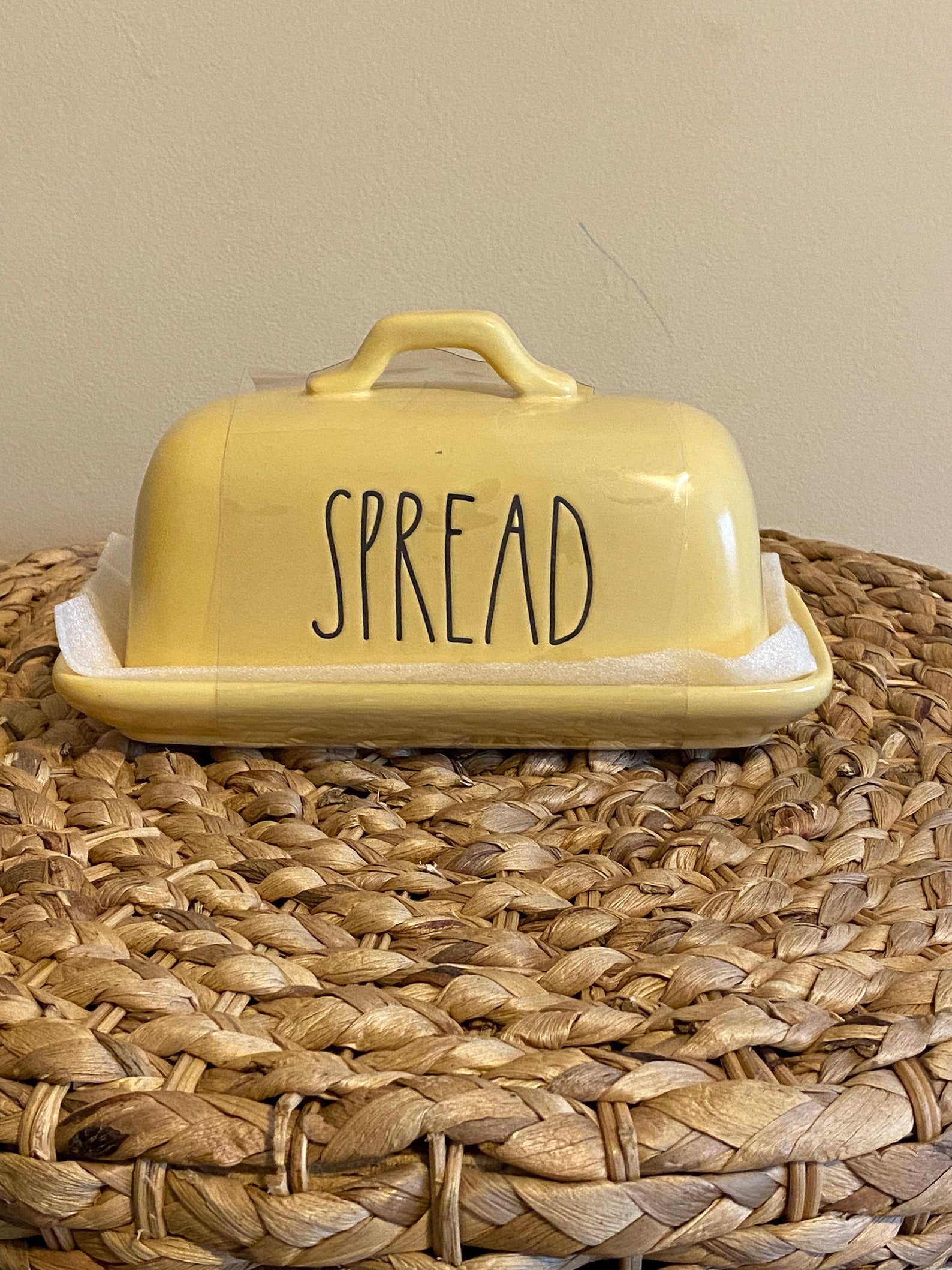 Rae Dunn Yellow Spread Butter Dish Etsy
