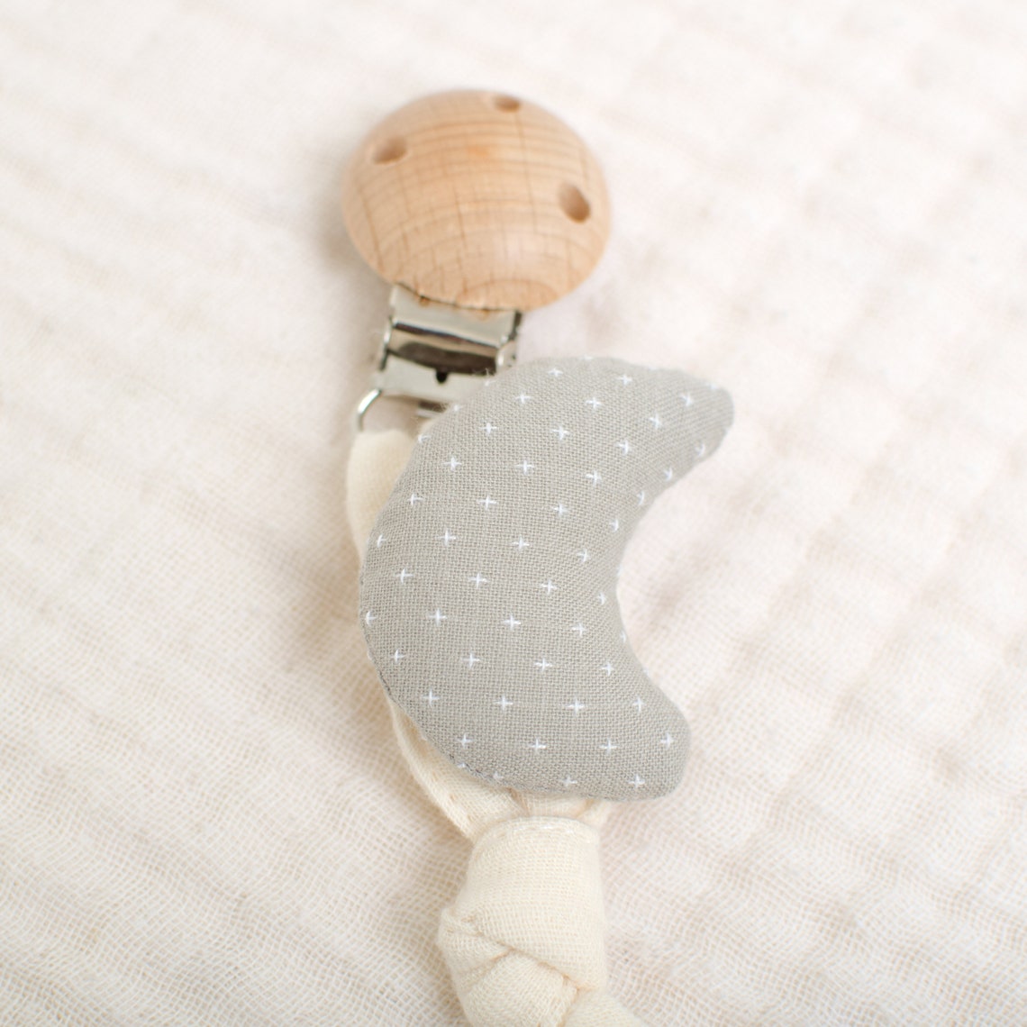 Newborn baby dummy clip Cotton dummy clip Pacifier clip Etsy