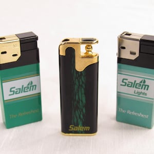 Salem Cigarettes  Butane Lighter Lot Salem Lights Salem Regular The Refreshest