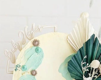 Custom Arch Cake Topper | Oh Baby, Baby Shower Decorations