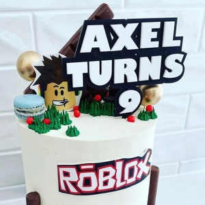 Roblox cake topper | kids cake topper | roblox party decorations birthday