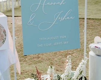 Custom Wedding Welcome Sign, Acrylic, Personalized Wedding Decor