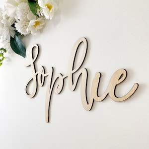 Name Sign Custom - Nursery & Kids Decor - Wooden Wall Sign