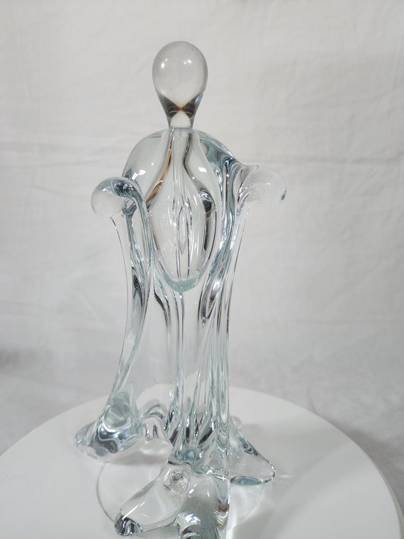 Art Glass Perfume Bottle, Human sculpture. SVA NY… - image 1