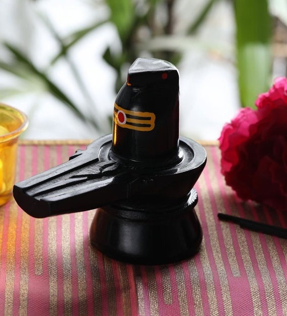 5 Black Stone Shivling Shiva Lingam Handmade Art | Etsy