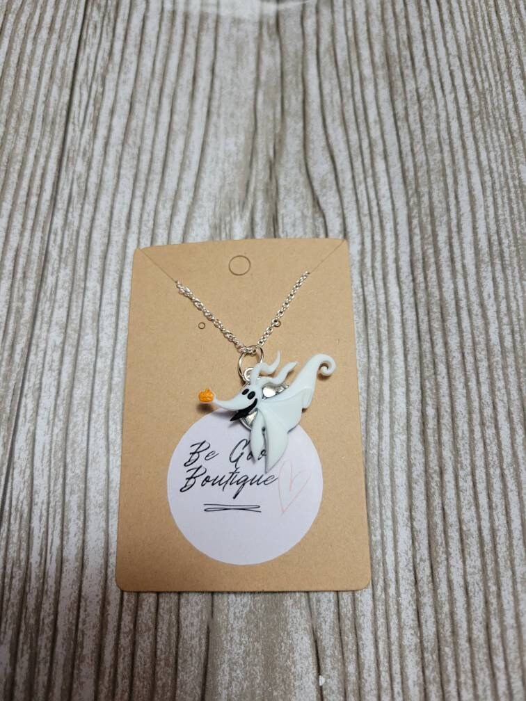 Zero Nightmare Before Christmas Necklace Etsy