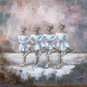 SWAN LAKE BALLET Painting |Small Ballerinas Oilpainting