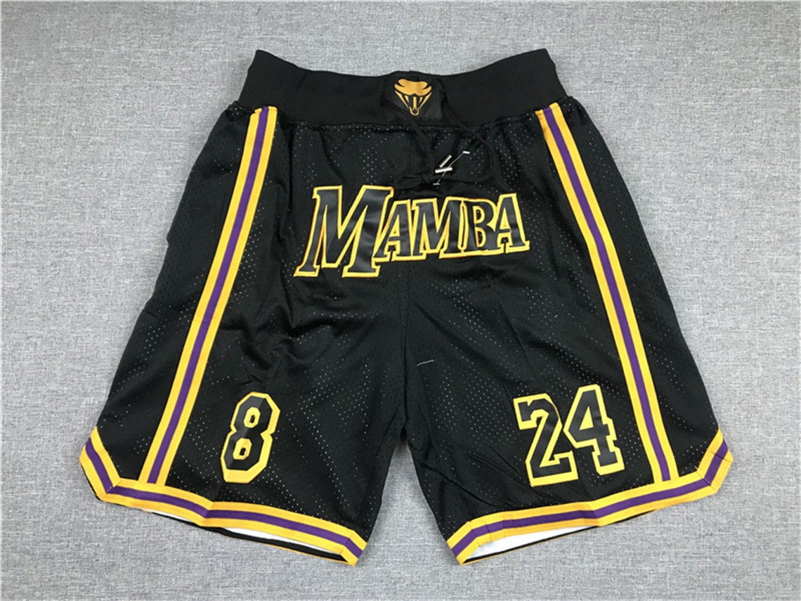 Pocket Lakers Mamba BlackMen's Basketball Shorts | Etsy