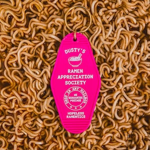 Ramen Appreciation Society Motel Keychain | Hotel room key | Car Keyring | Hopeless Ramentics