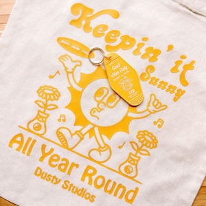 Keep it Sunny Tote Bag positive 100% natural cotton tote bag for shopping image 3