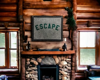 Escape Felt Pennant Banner | Vintage Style Wall Decor