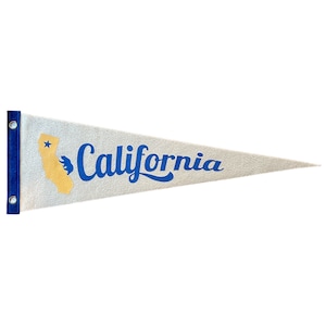 California Pennant | Travel Felt Pennant Flag Banner | Vintage Style | Wall Decor