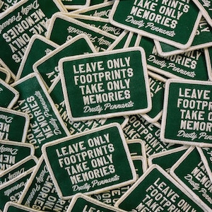 Deixe apenas pegadas, leve apenas memórias | Patch para passar a ferro