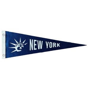 New York Pennant | Travel Felt Pennant Flag Banner | Vintage Style | Wall Decor