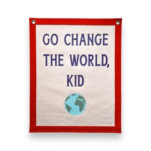 Canvas Hanging Pennant Flag Banner - Vintage Style Decorative Wall Hanging For Sports & Room Decor