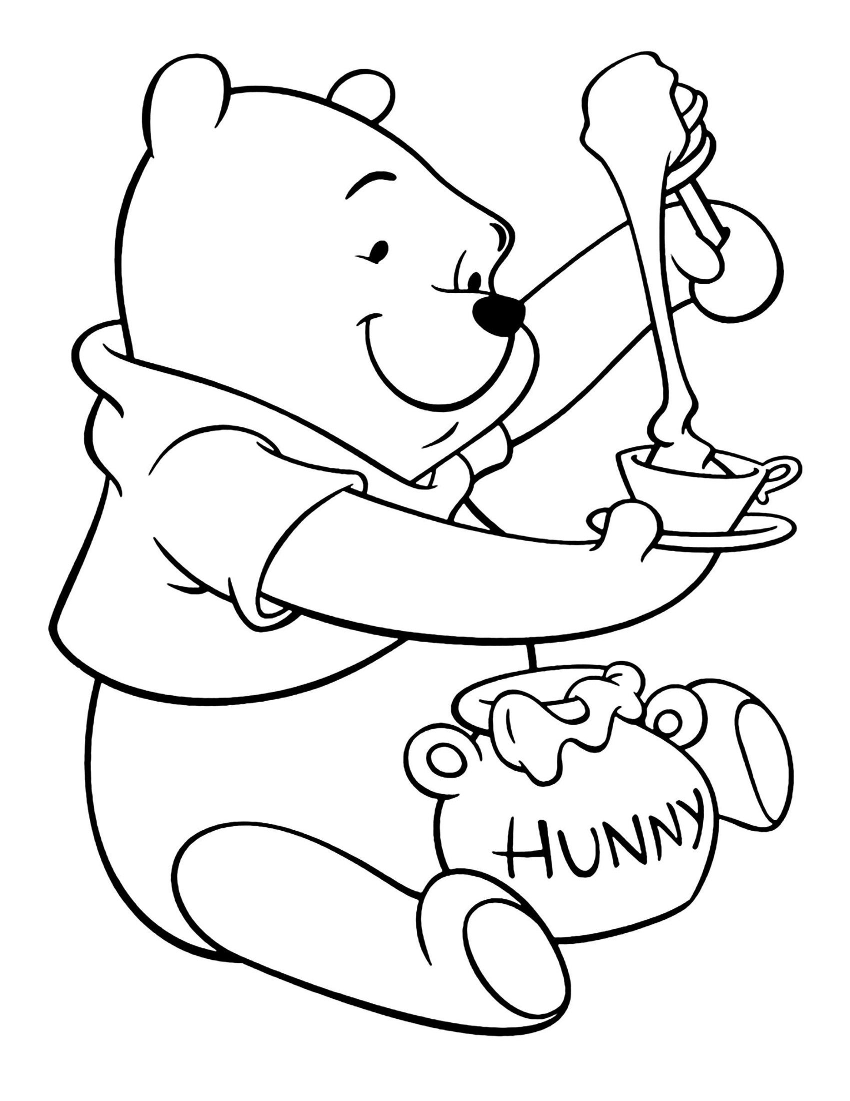 47 Coloring Pages Pooh Bear  Free