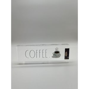 VHTF NWT Rae Dunn Coffee Sign