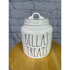 rae dunn bella dog bowl