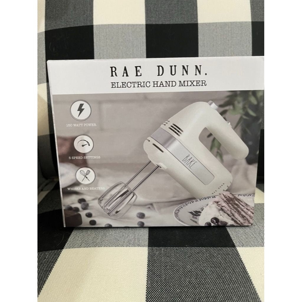 NWT Rae Dunn BAKE Electric Hand Mixer 