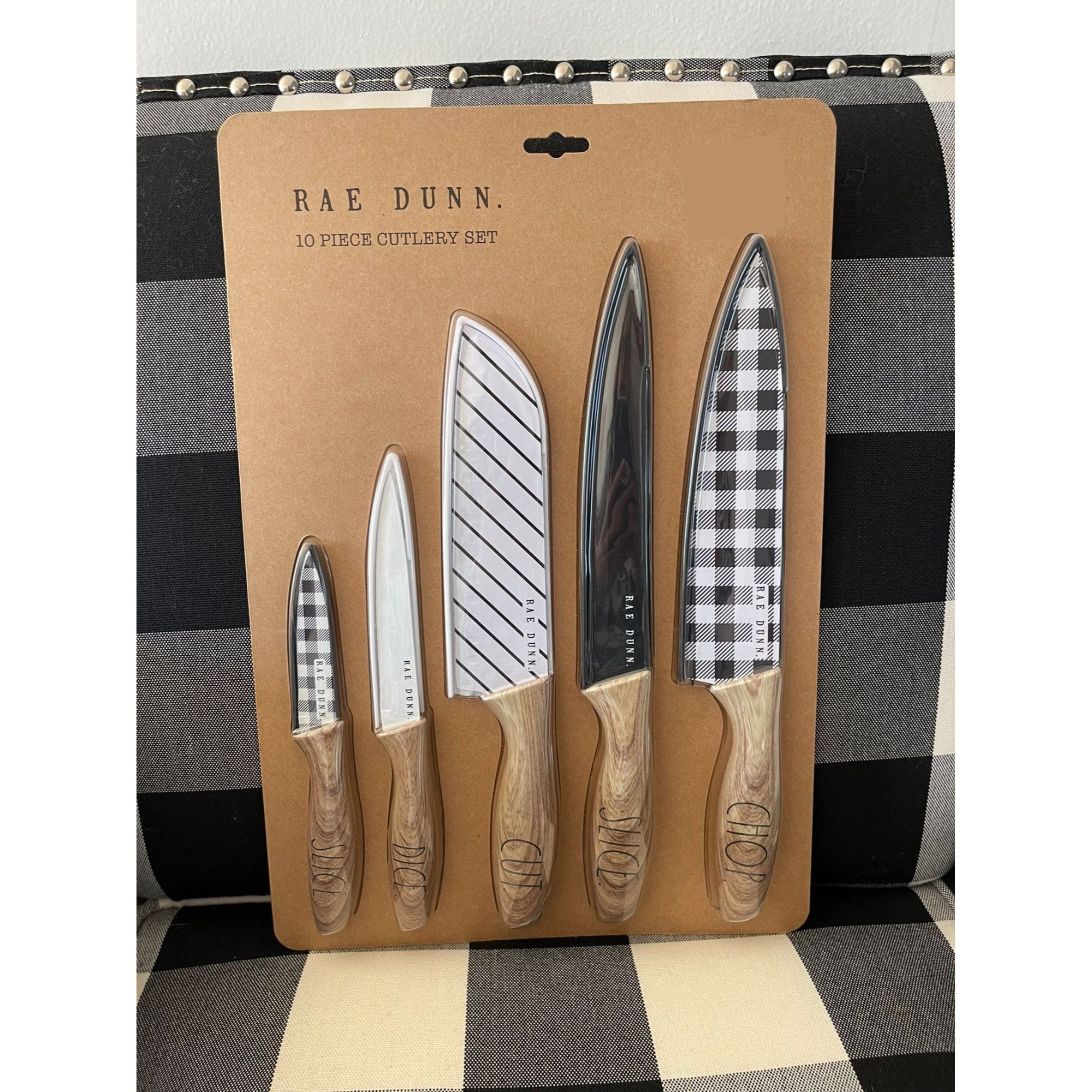 HTF NWT Rae Dunn 10 Piece Cutlery Set 