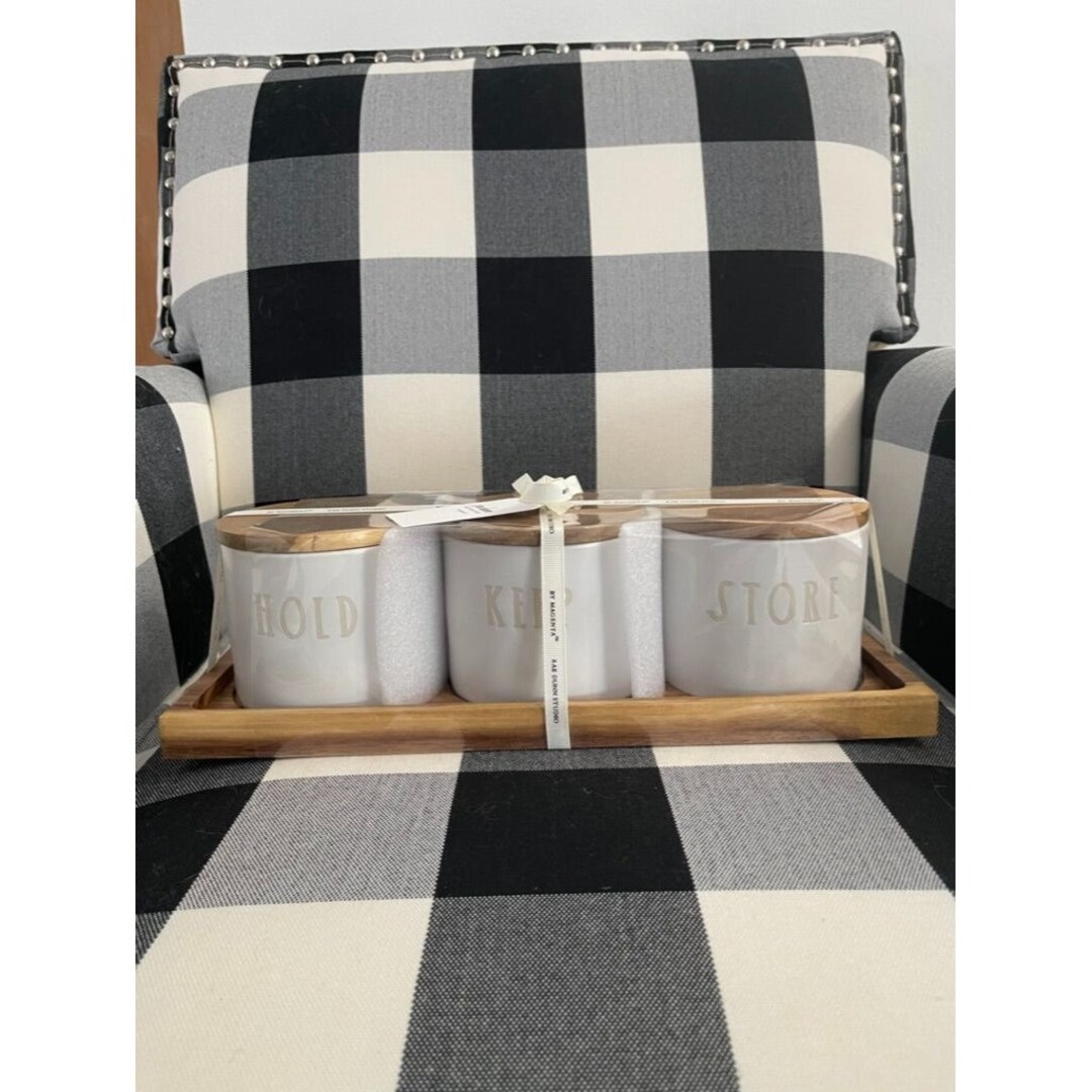 VHTF NWT Rae Dunn Studio Hold Keep Store Canister Set Etsy