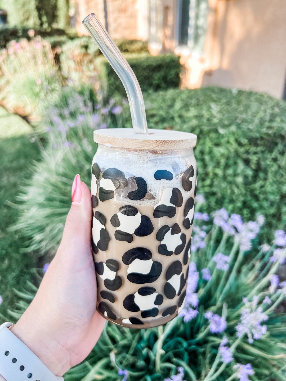 Leopard Beer Can Coffee Glass - Etsy