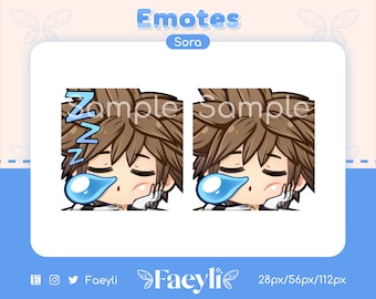 Sora Kingdom Hearts Emote (Twitch/Discord) | Sleeping