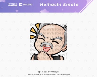 Heihachi Mishima Tekken Emote (Twitch/Discord) | LUL | Laughing