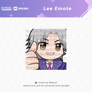 Lee Chaolan Tekken Emote (Twitch/Discord) | Doskonały | Kciuk w górę