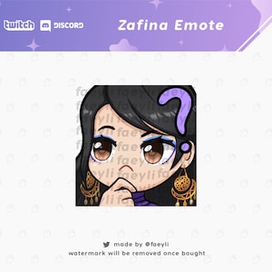 Zafina Tekken Emote (Twitch/Discord) | Confused