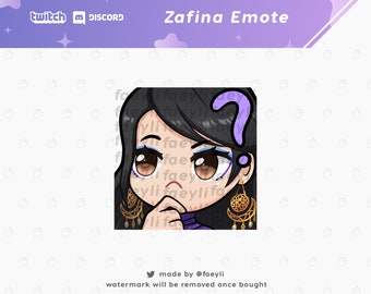 Zafina Tekken Emote (Twitch/Discord) | Confused