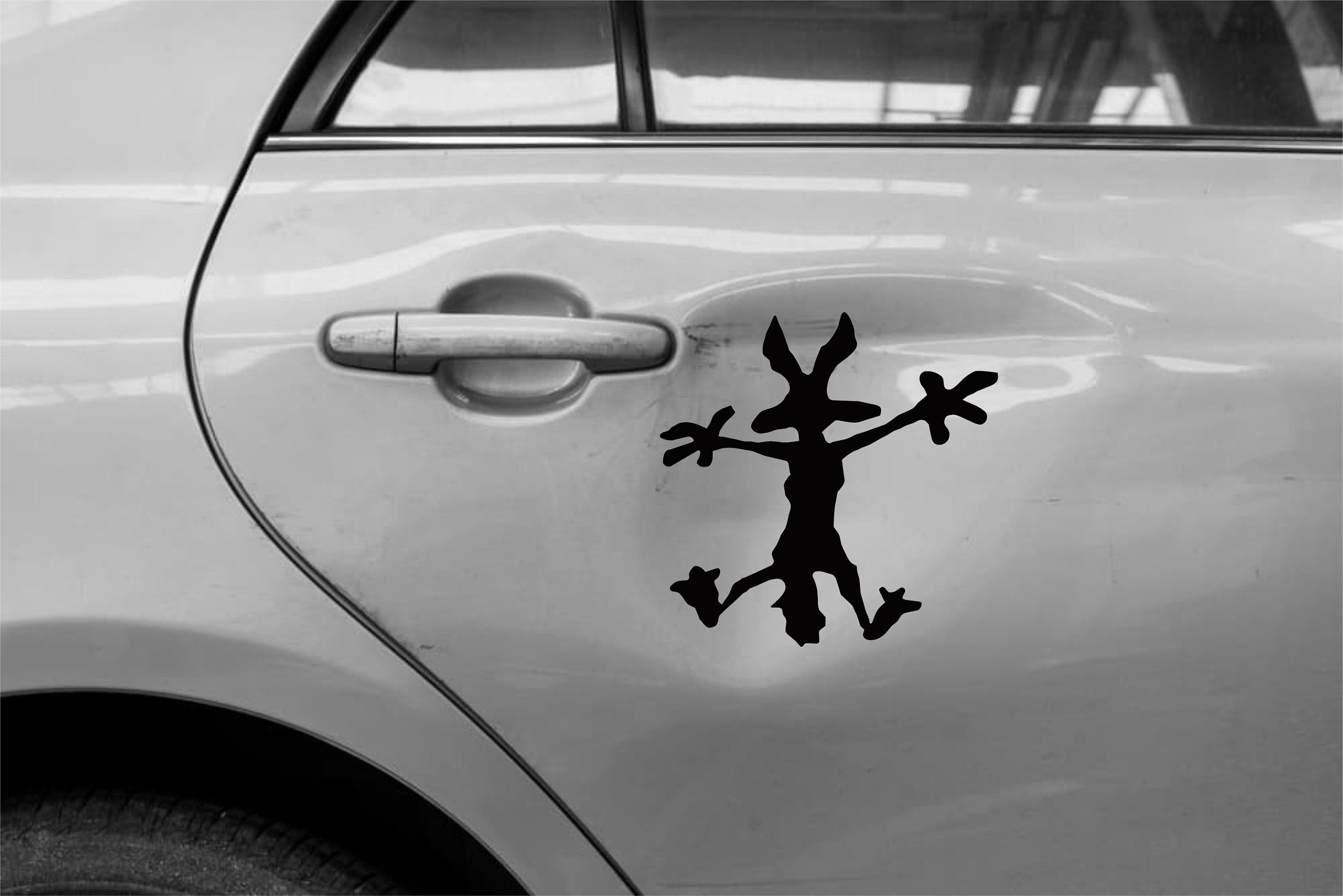 Wile E Coyote Funny Car Van Camper Motorhome Dent Vinyl Decal Etsy