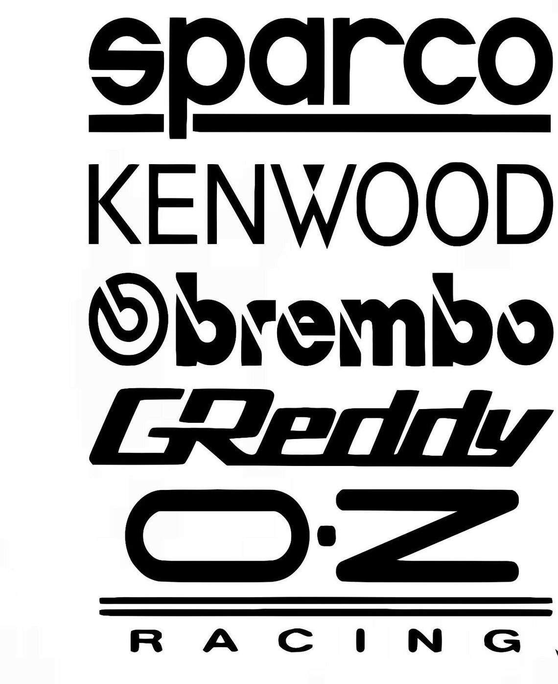 10 X RACING STICKERS Funny Car Window Bumper Vinyl Decal Etsy