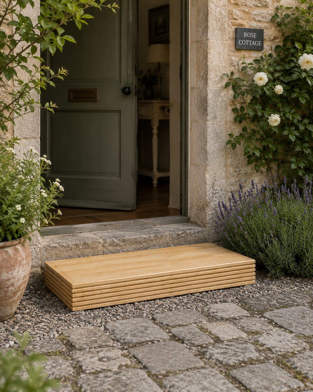 1 Tier Step Platform Treated Decking Boards Garden Patio Courtyard ...
