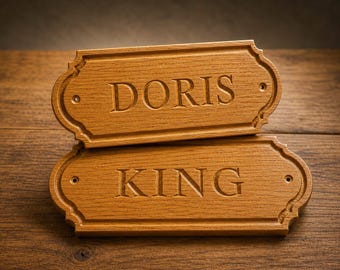 Stable name plate. Solid oak stable sign. Equestrian sign