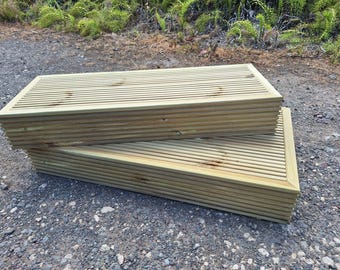 1 Tier Step Platform Treated Decking Boards Garden Patio Courtyard Doorstep Caravan Shed hot tub step outdoor mobility access step