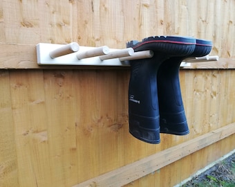 Welly Wellingtons Wellies Rack/ boot holder wall mounted sizes available to hold 1 - 12Pairs MANY CHOICES