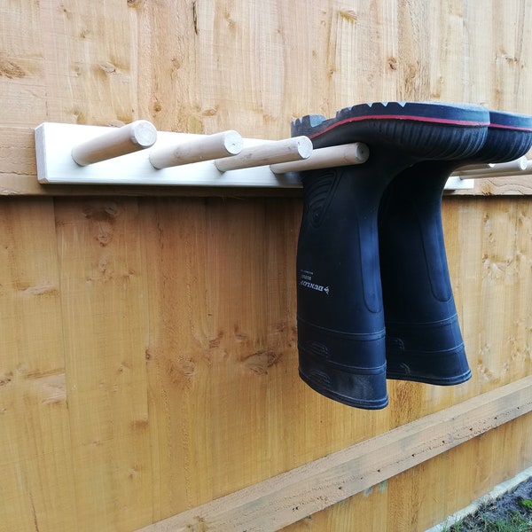 Welly Wellingtons Wellies Rack/ boot holder wall mounted sizes available to hold 1 - 12Pairs MANY CHOICES