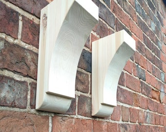 A pair of joinery grade redwood corbels Aga Kitchen