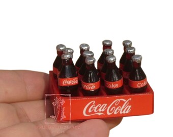 Miniature Dollhouse Accessories 1:12 Japanese Cities Mini Coke Set Miniature Dollhouse Accessories 1:12 Japanese Cities Mini Coke Set