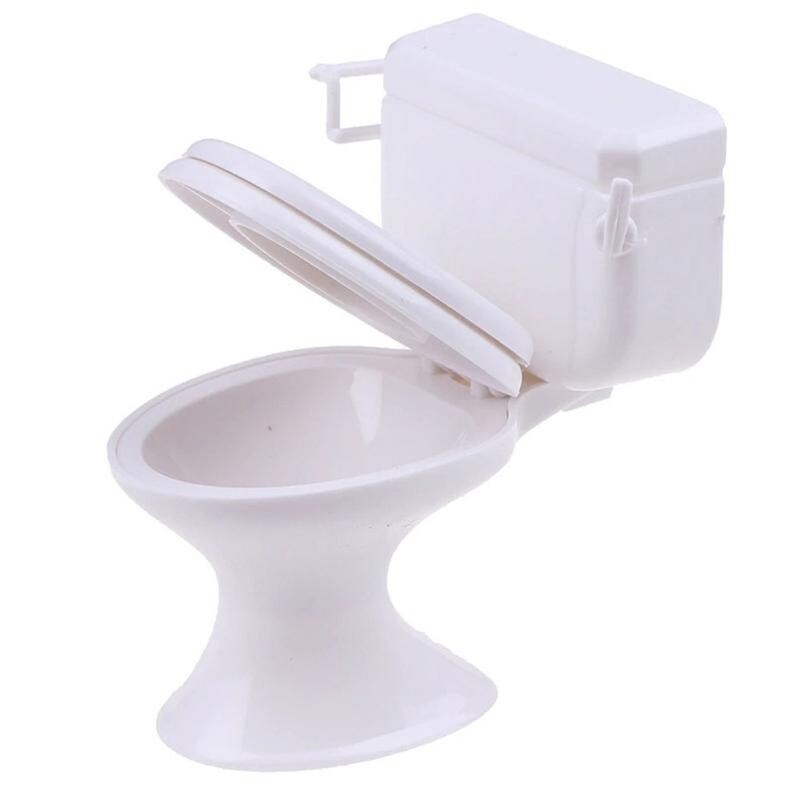Mini Toilet Dollhouse Toiletminiature Collection Toilet Etsy