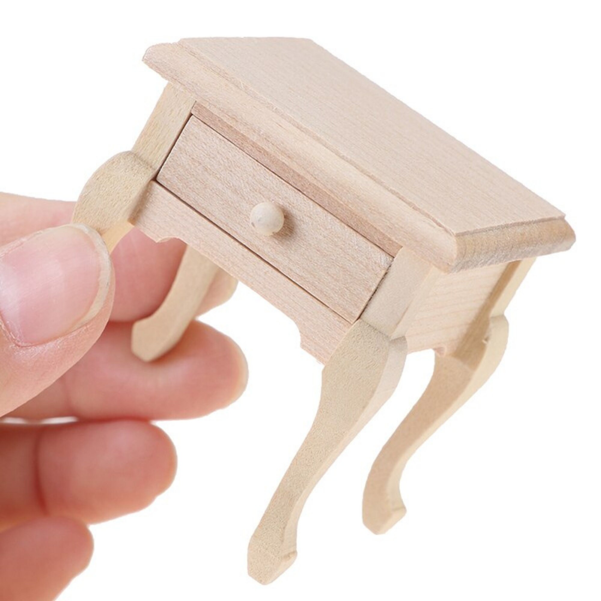 Used, 1:12 Scale Doll House Wooden Bedside Cupboard Dolls Mini Furniture Modern Table Dollhouse Miniature Furniture Accessories for sale  