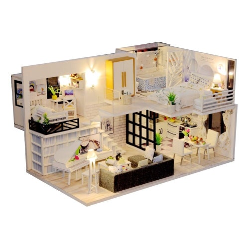 Dollhouse Furniture Diy Miniature 3D Wooden Miniaturas - Etsy