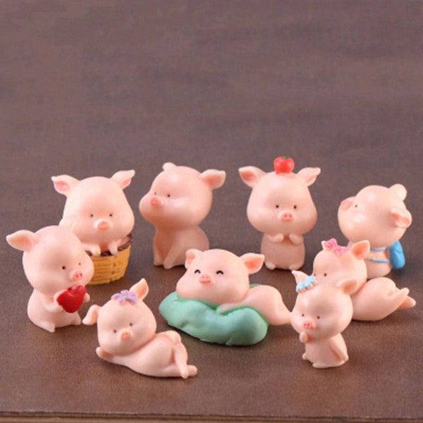 Pig Figurine Etsy
